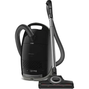 Miele Guard M1 Cat & Dog Bagged Canister Vacuum for Pet Owners with Odor-Reducing Active AirClean Filter, TurboTeQ Floorhead, and AllTeQ Universal Floorhead, in Obsidian Black/Space Grey